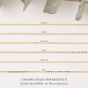 Bezel Set Charm Necklace Setting