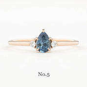 【即日配送】エミリーリング ・0.55ct・加熱モンタナ産ブルーサファイア・K14YG