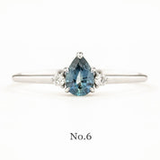 【即日配送】エミリーリング ・0.55ct・加熱モンタナ産ブルーサファイア・K14YG
