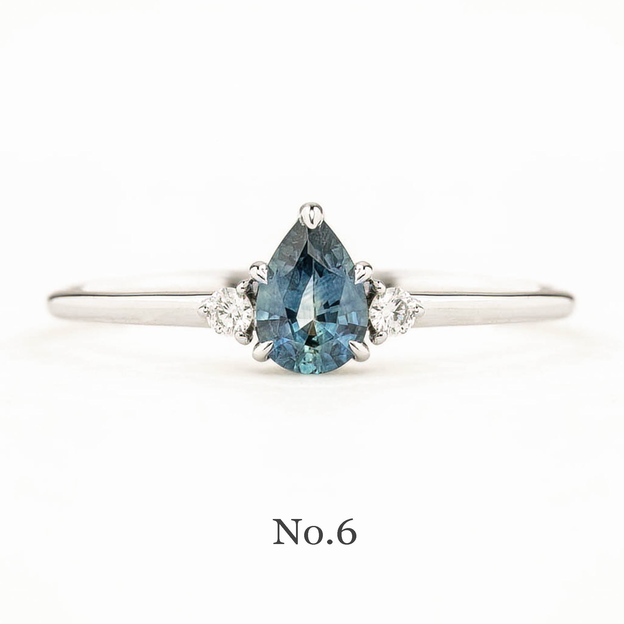 【即日配送】エミリーリング ・0.55ct・加熱モンタナ産ブルーサファイア・K14YG