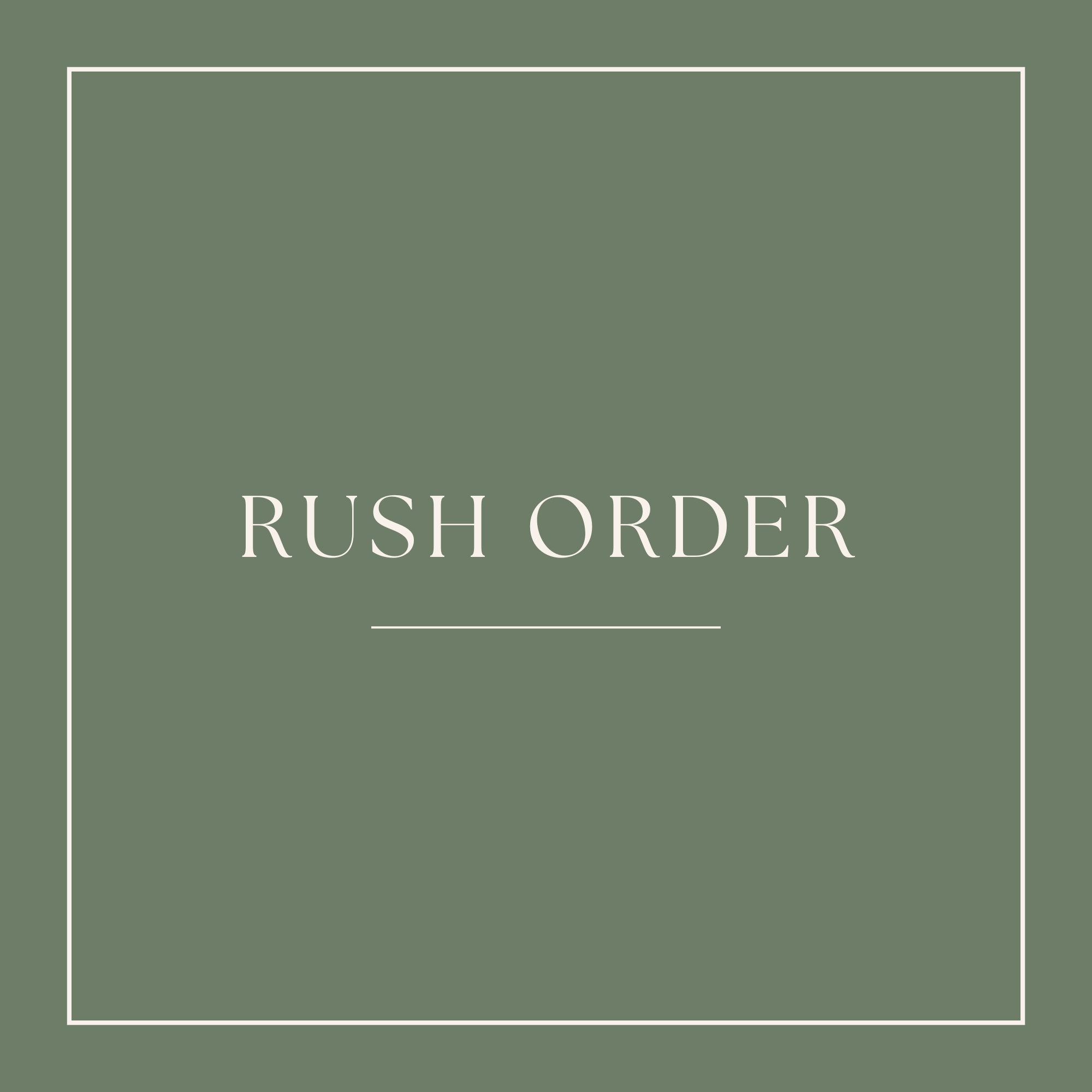 Rush Order Upgrade