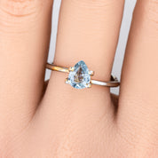 1.15ct Pear Cut Light Blue Madagascar Sapphire SF369