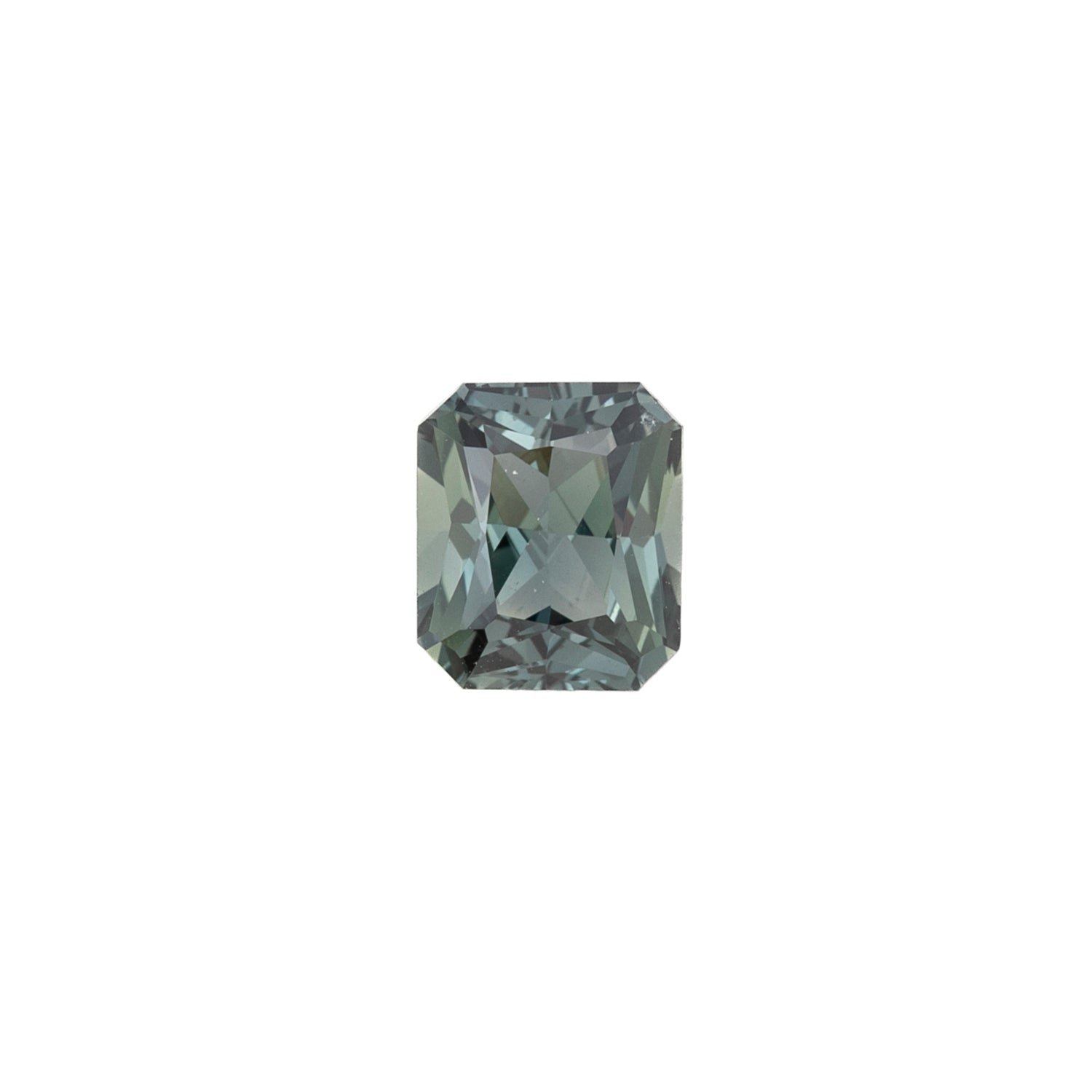 1.59ct Emerald Cut Green Madagascar Sapphire SF392