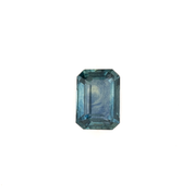 1.25ct Emerald Cut Teal Blue Montana Sapphire SF467