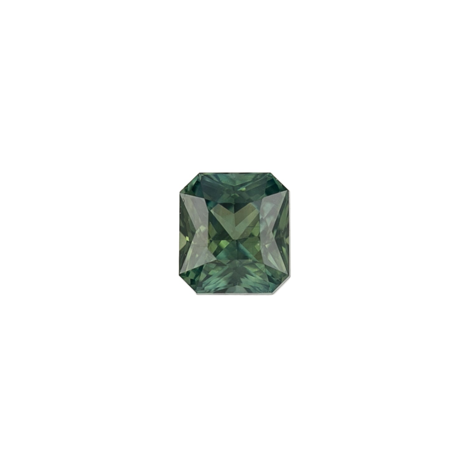 1.60ct Radiant Cut Blue Green Madagascar Sapphire SF479