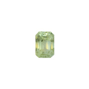1.55ct Emerald Cut Light Green Madagascar Sapphire SF522