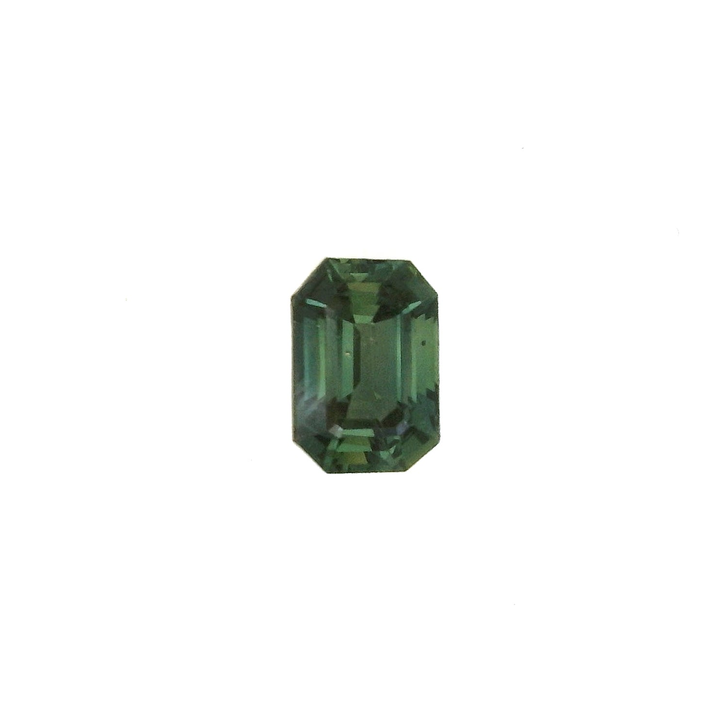 1.32ct Emerald Cut Blue Green Madagascar Sapphire SF527