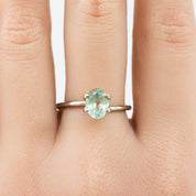 1.48ct Oval Cut Aqua Green Montana Sapphire SO431