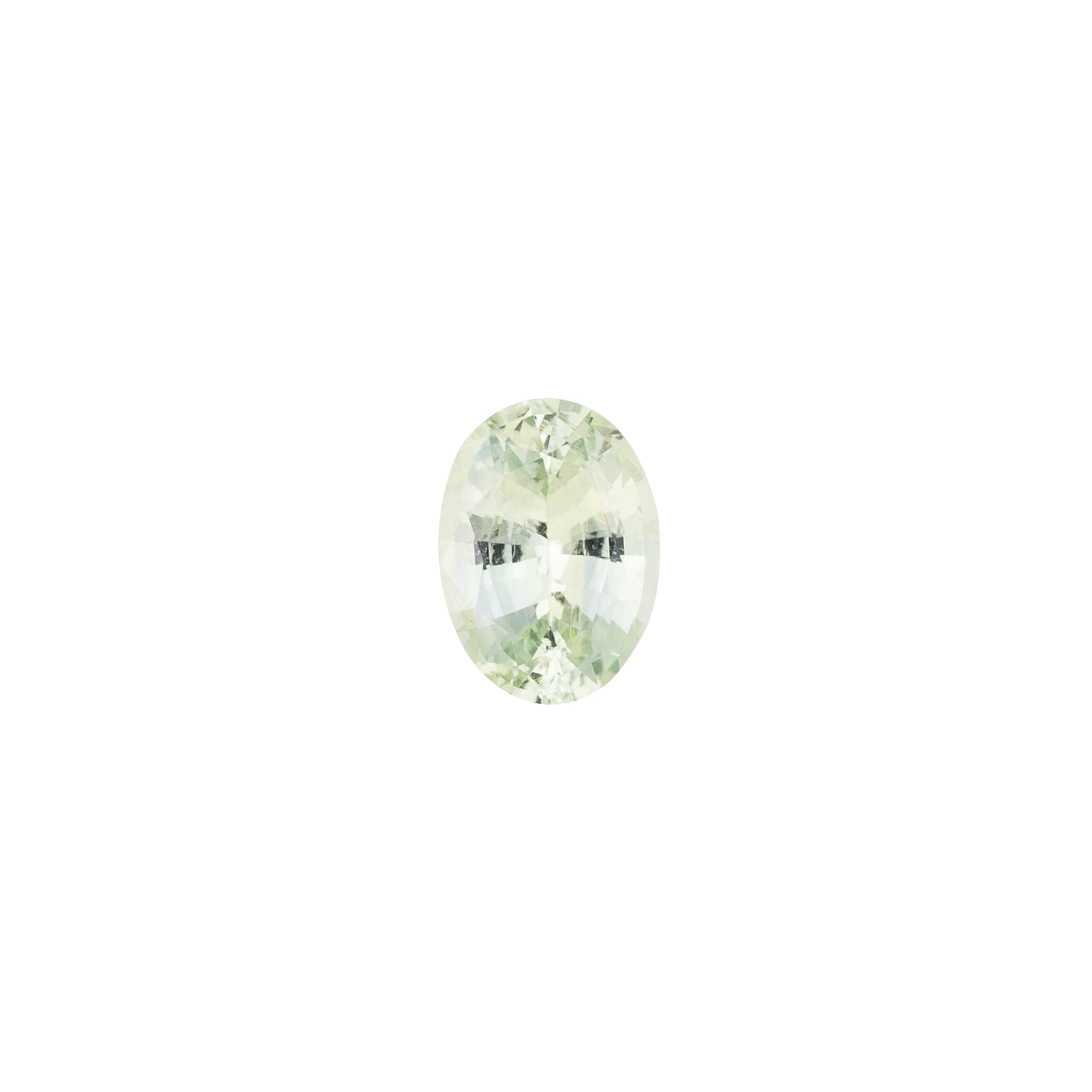 0.78ct Oval Cut Light Green Madagascar Sapphire SO484