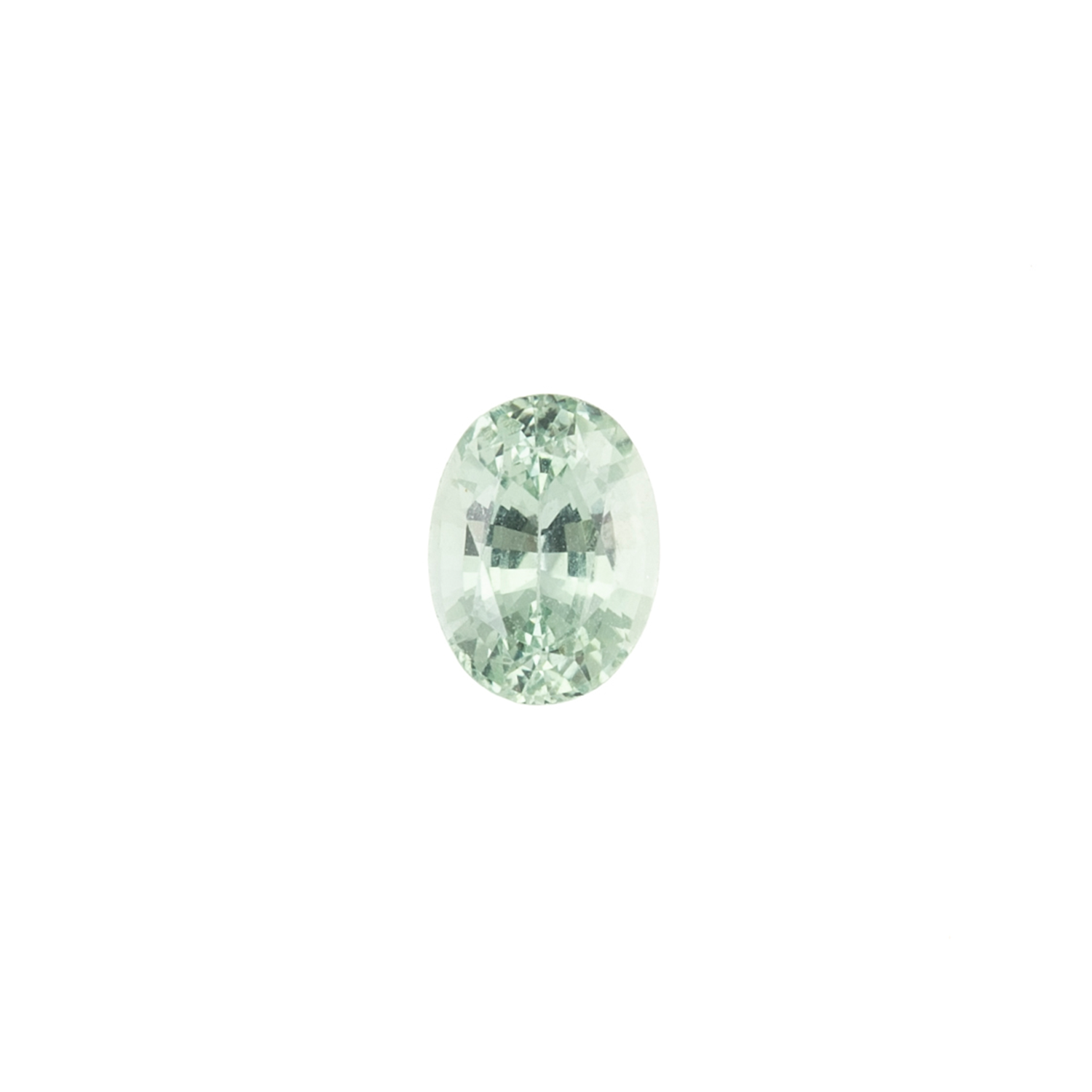 1.28ct Oval Cut Green Madagascar Sapphire SO491