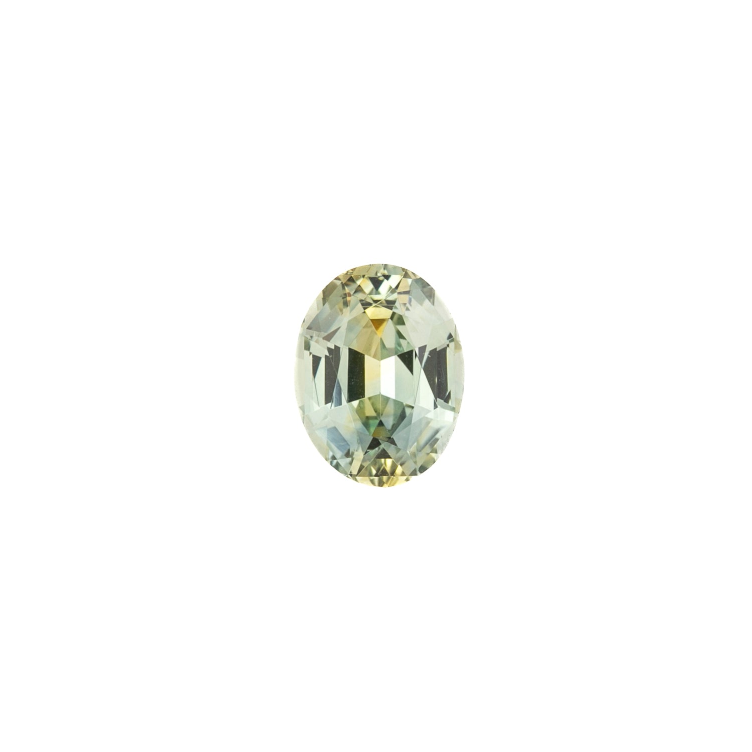 1.22ct Oval Cut Light Blue Green Montana Sapphire SO507