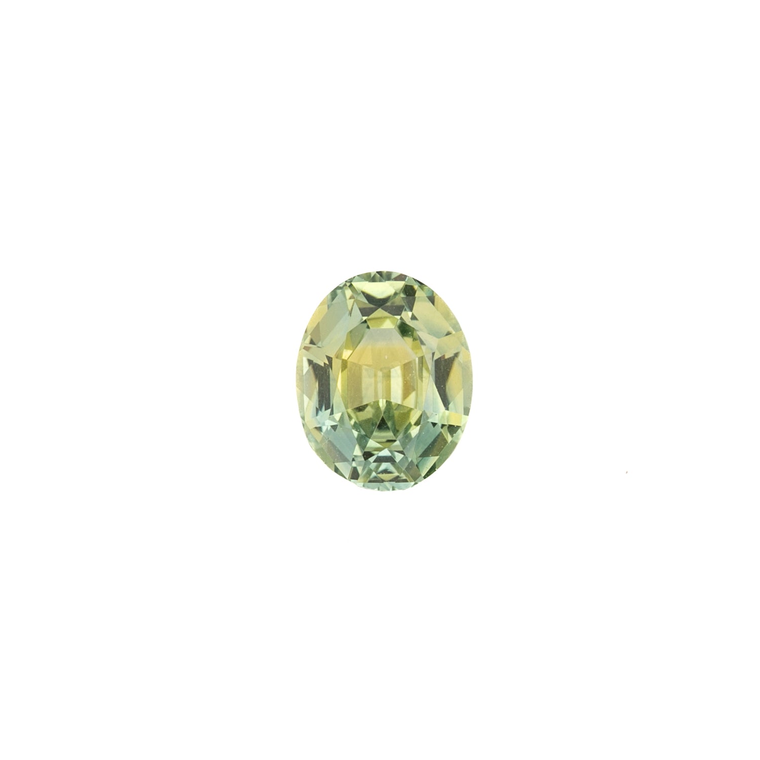 1.15ct Oval Cut Light Green Montana Sapphire SO509