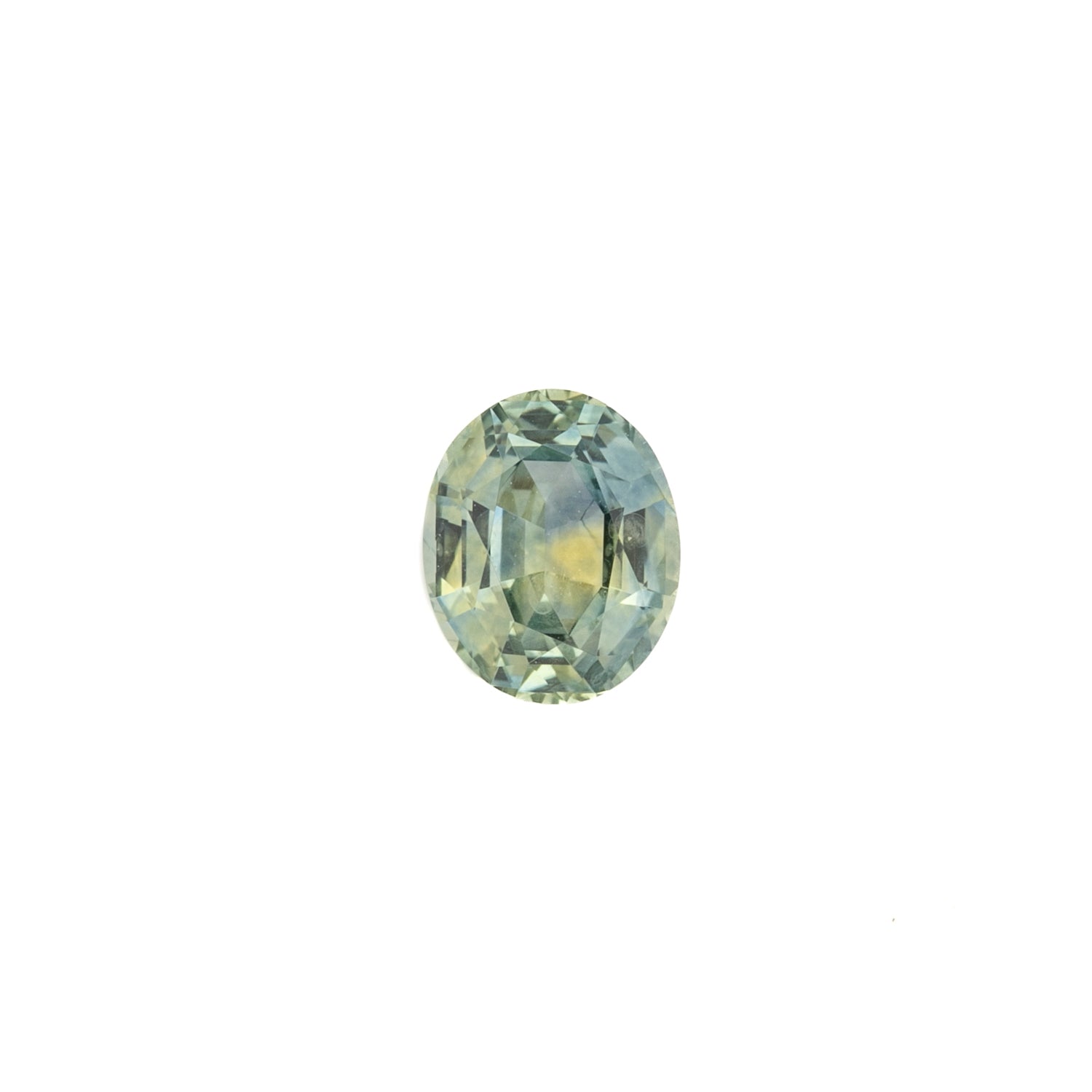 1.18ct Oval Cut Light Green Montana Sapphire SO510