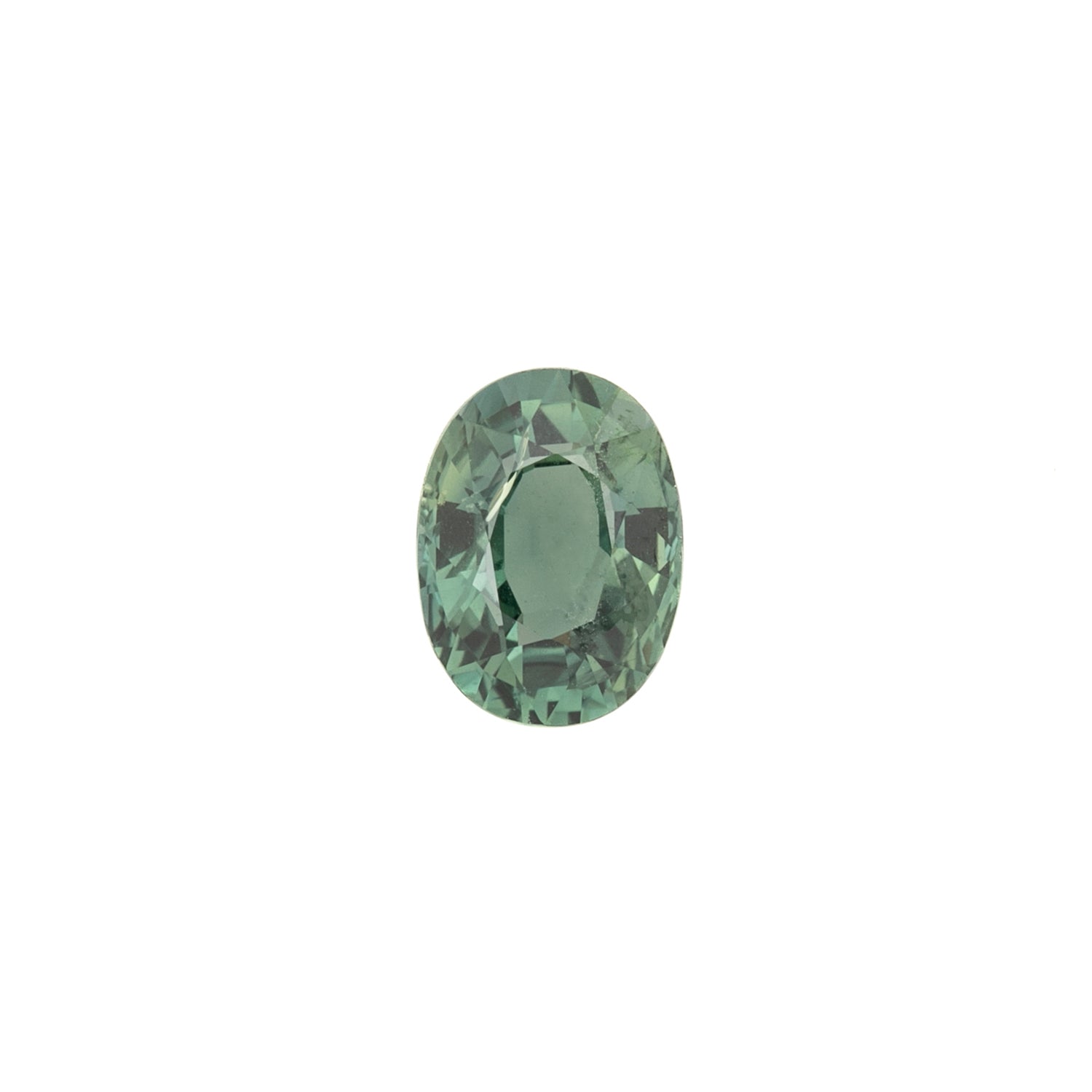 1.63ct Oval Cut Green Madagascar Sapphire SO511