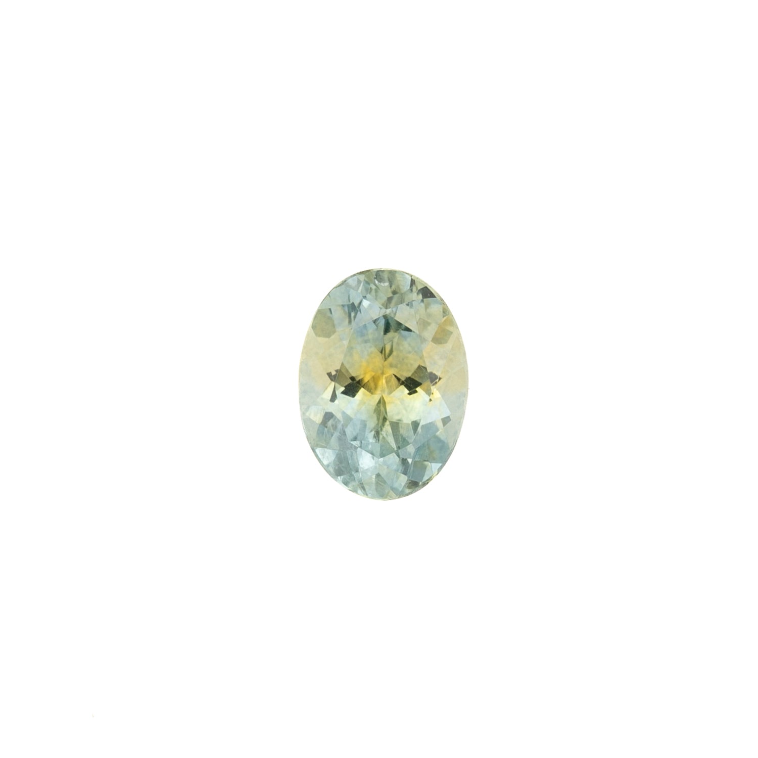 1.37ct Oval Cut Parti Green Blue Yellow Montana Sapphire SO515