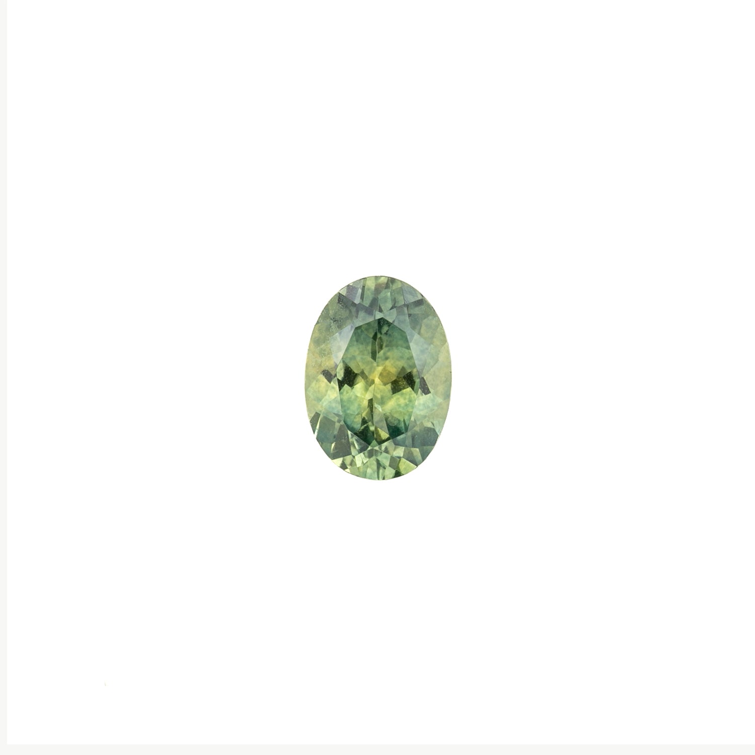 1.04ct Oval Cut Parti Green Yellow Montana Sapphire SO519