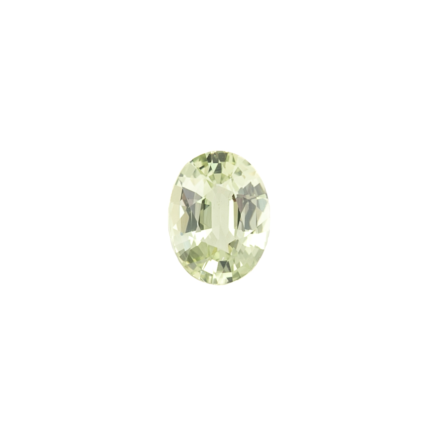 1.03ct Oval Cut Light Green Madagascar Sapphire SO523