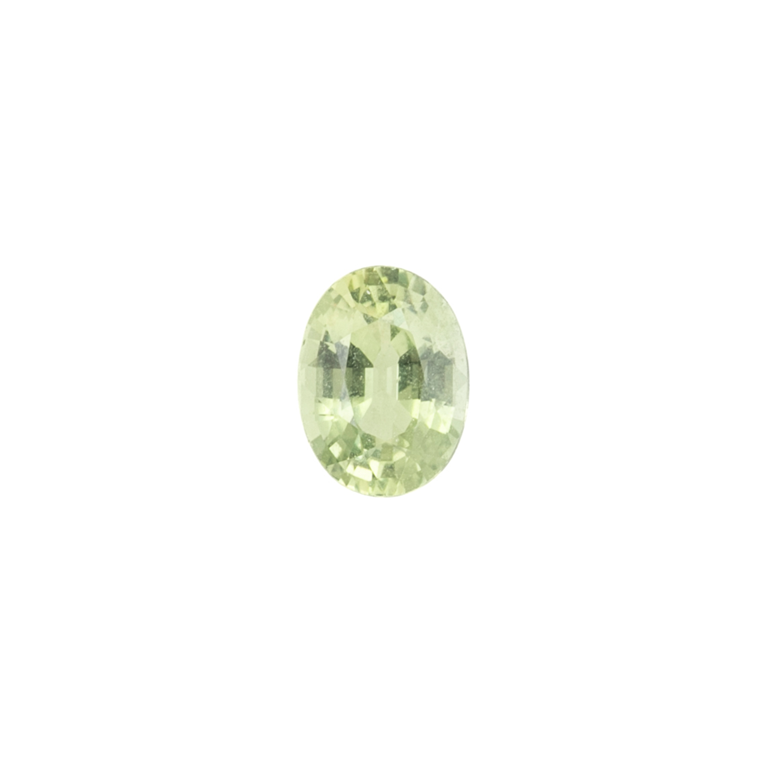 1.20ct Oval Cut Light Green Madagascar Sapphire SO524