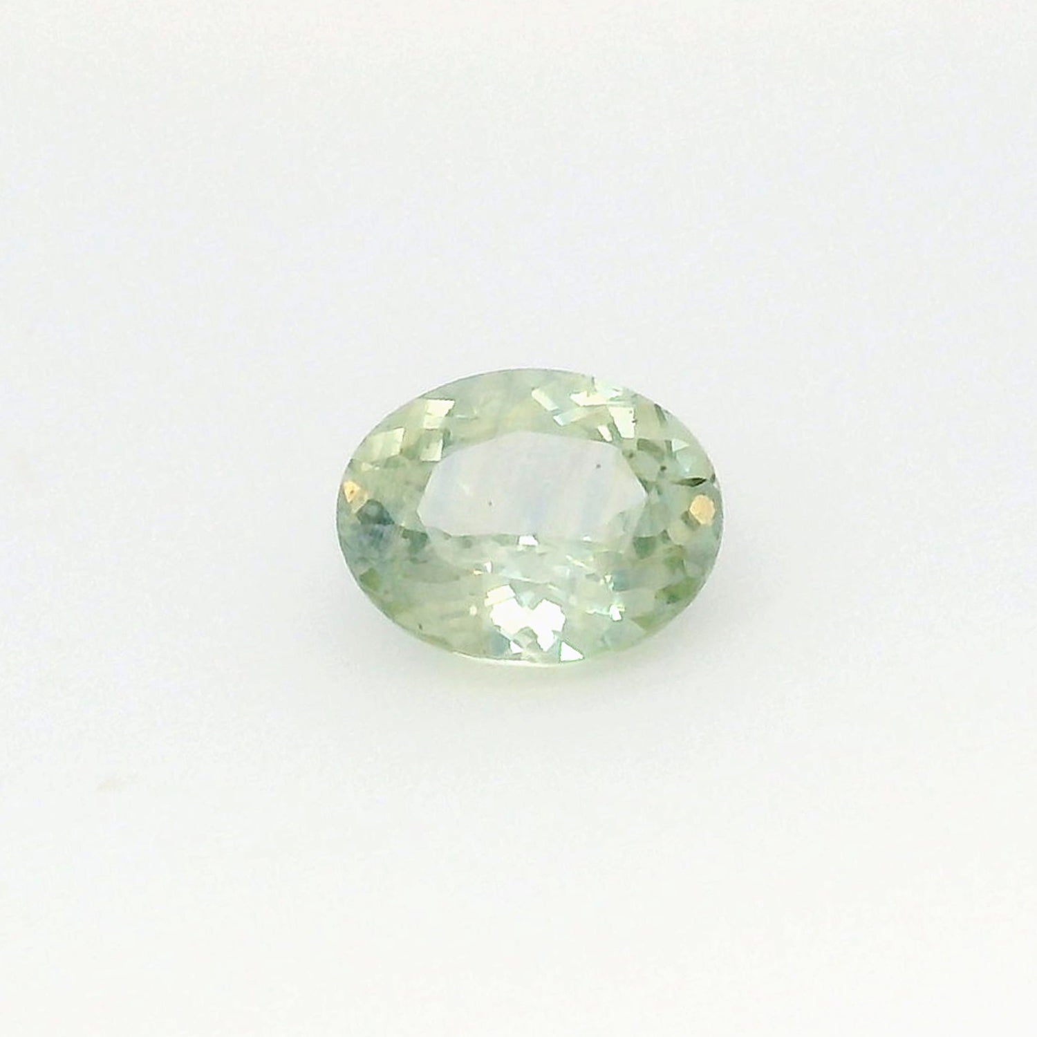 1.97ct Oval Cut Light Green Madagascar Sapphire SO611