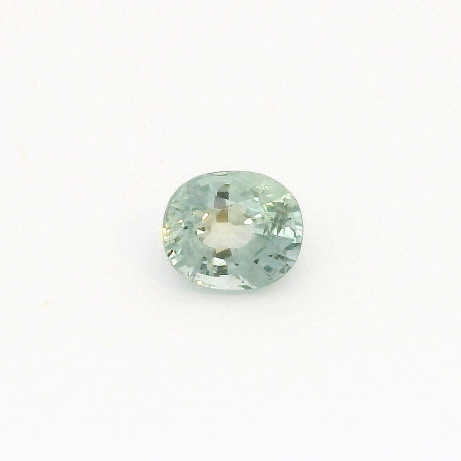1.94ct Oval Cut Light Blue Green Madagascar Sapphire SO624