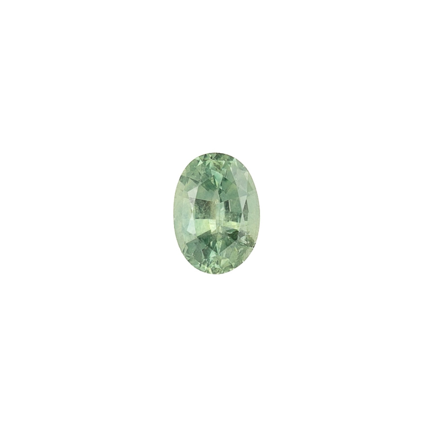 1.05ct Oval Cut Green Montana Sapphire SO743