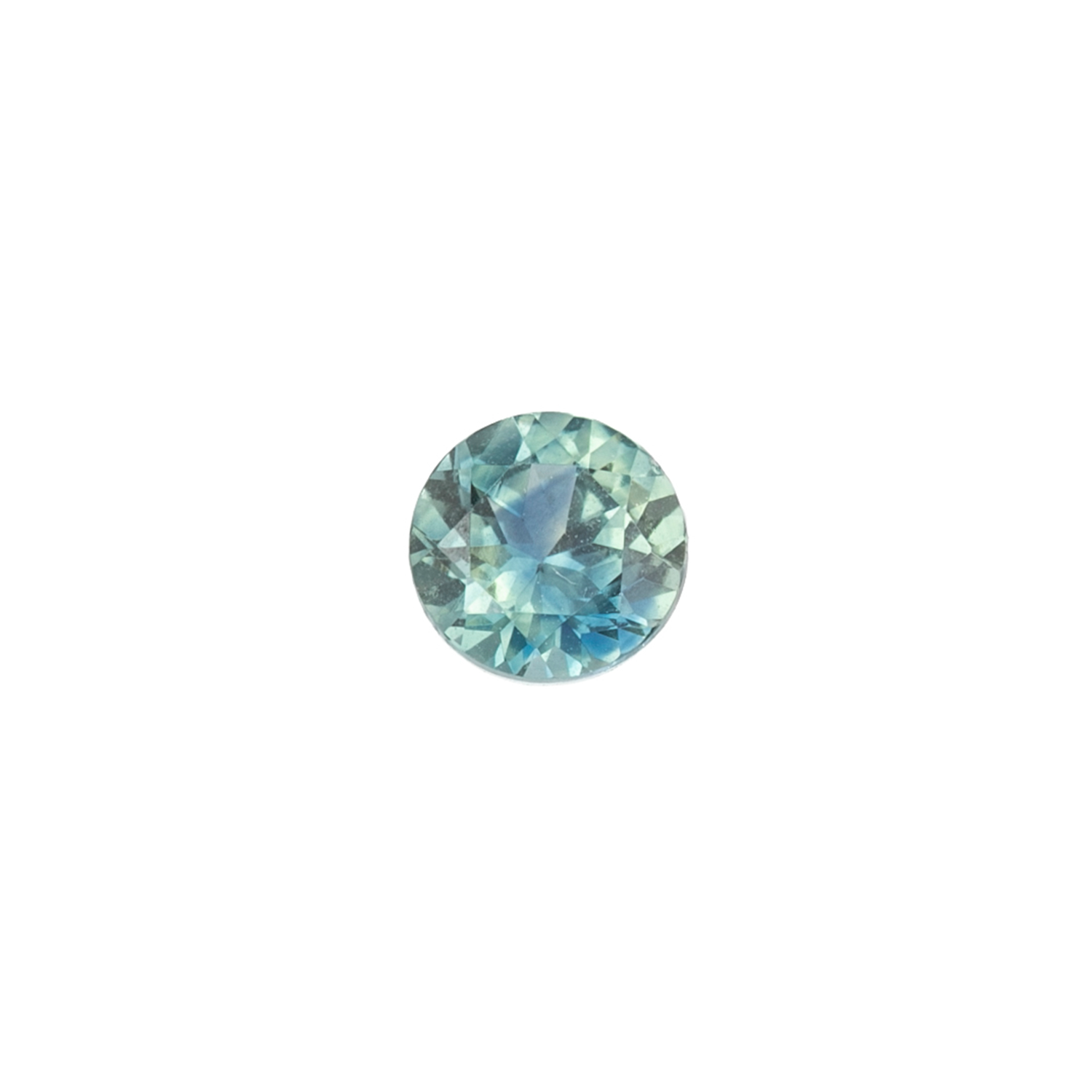 1.15ct Round Cut Parti Blue Green Montana Sapphire SR253