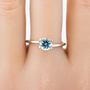 1.08ct ラウンドカット ライトブルーサファイア モンタナ産 SR271