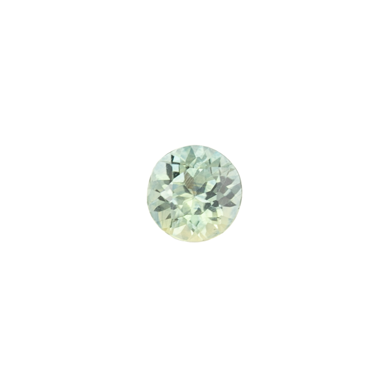 1.12ct Round Cut Parti Aqua Green Montana Sapphire SR332