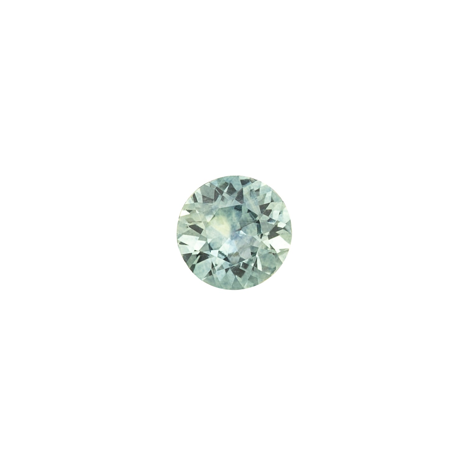 0.86ct Round Cut Aqua Green Montana Sapphire SR334