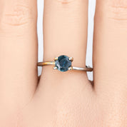 1.07ct Round Cut Teal Blue Montana Sapphire SR344