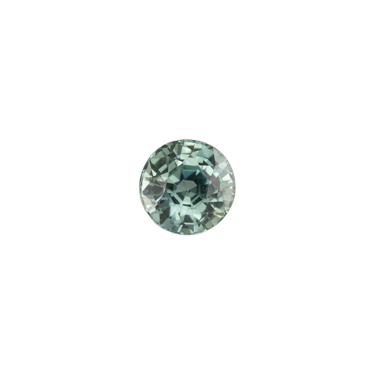 1.33ct Round Cut Light Blue Green Montana Sapphire SR347