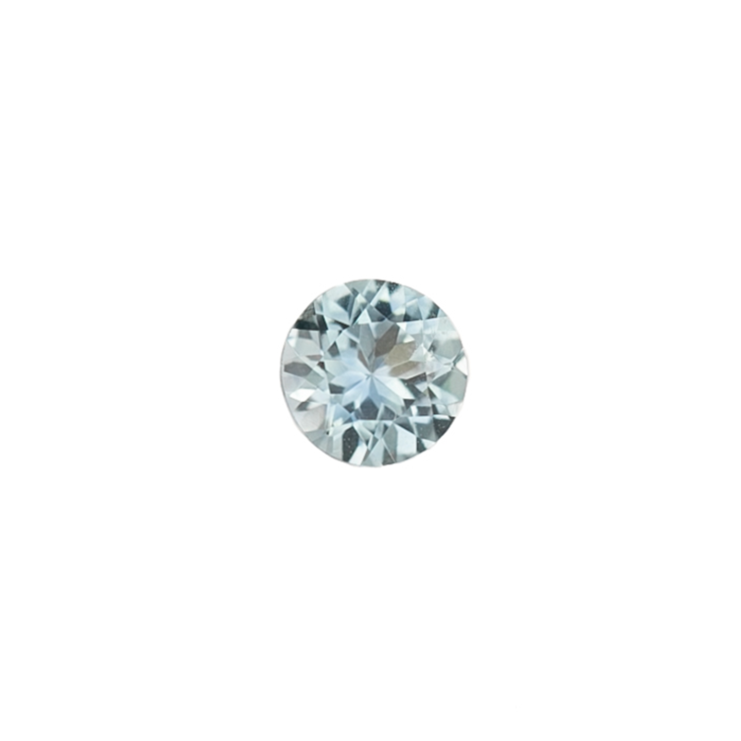 1.08ct Round Cut Light Blue Montana Sapphire SR397