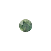 1.02ct Round Cut Peacock Green Sapphire SR399