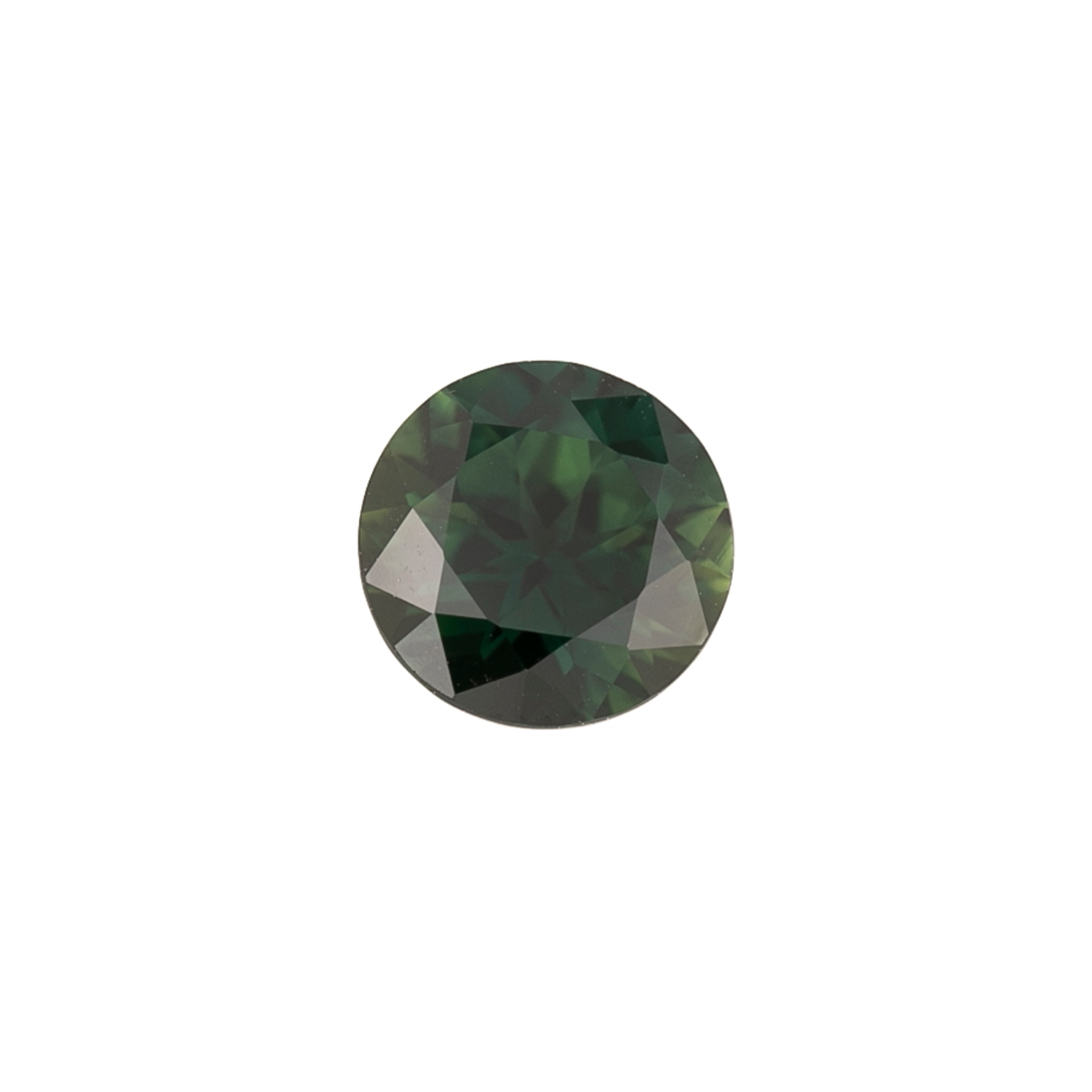 2.26ct Round Cut Peacock Green Queensland Sapphire SR405