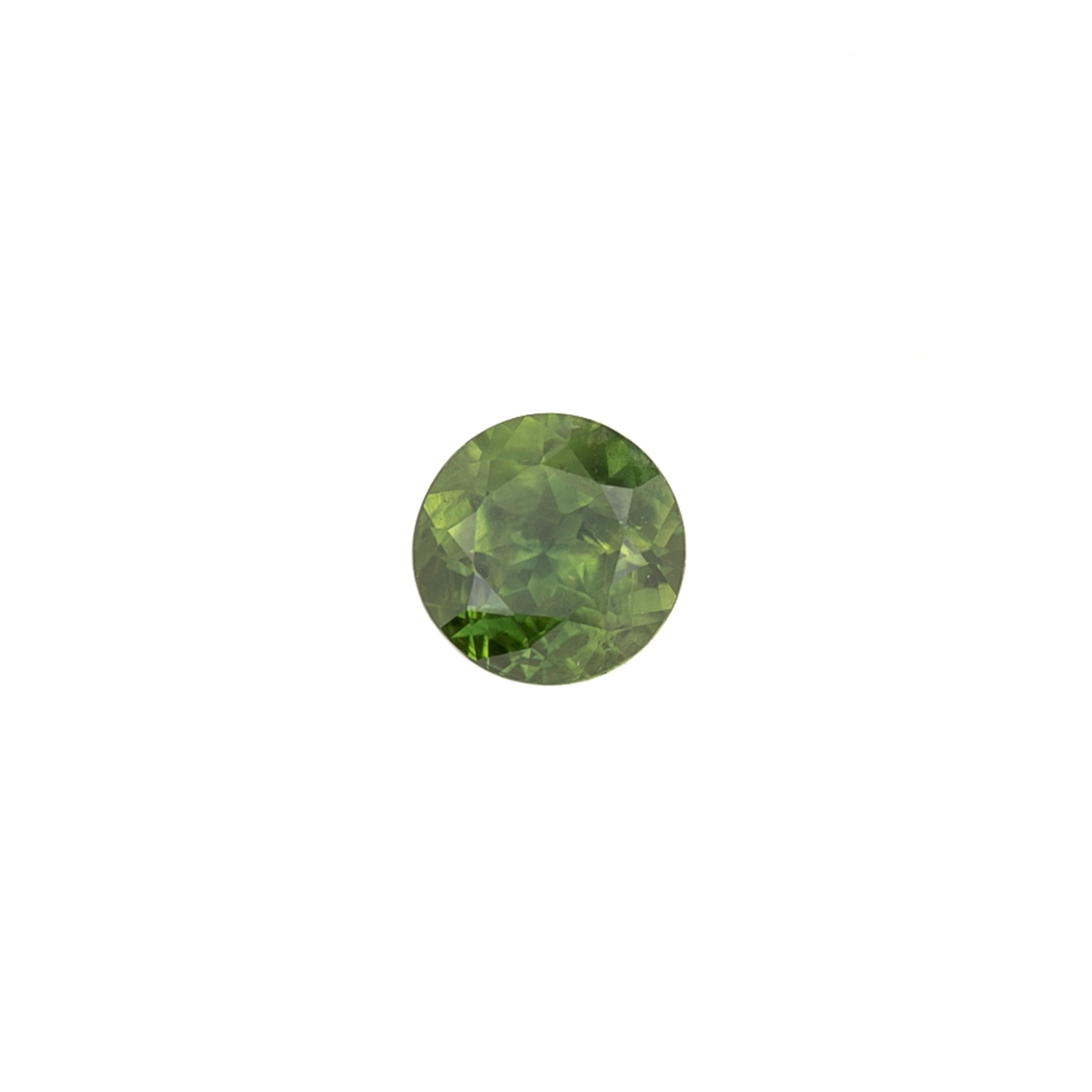 1.07ct Round Cut Green Queensland Sapphire SR406