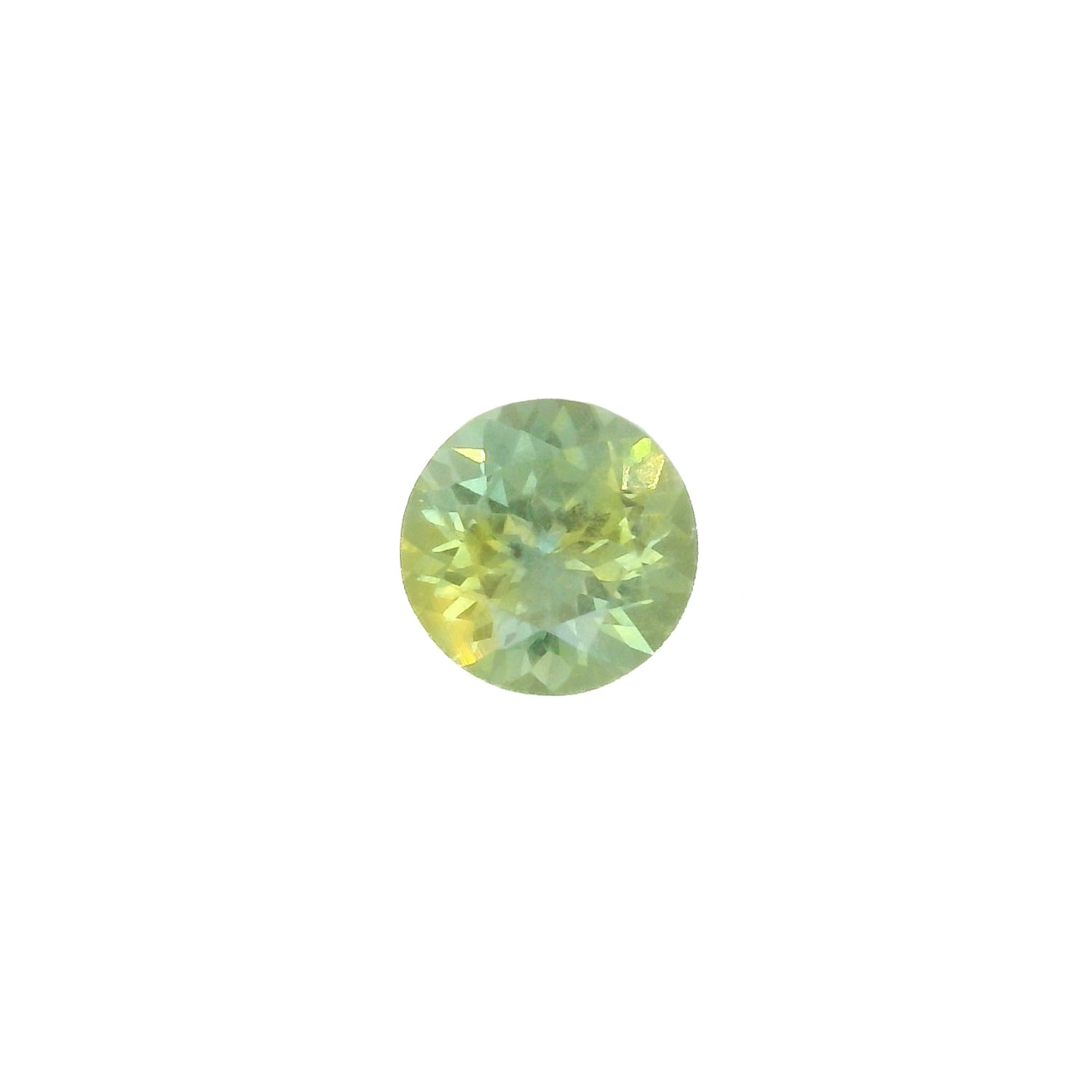 1.36ct Round Cut Parti Green Yellow Montana Sapphire SR411