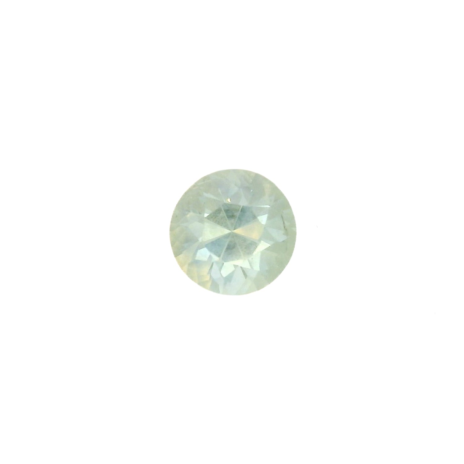 1.35ct Round Cut Light Green Montana Sapphire SR417