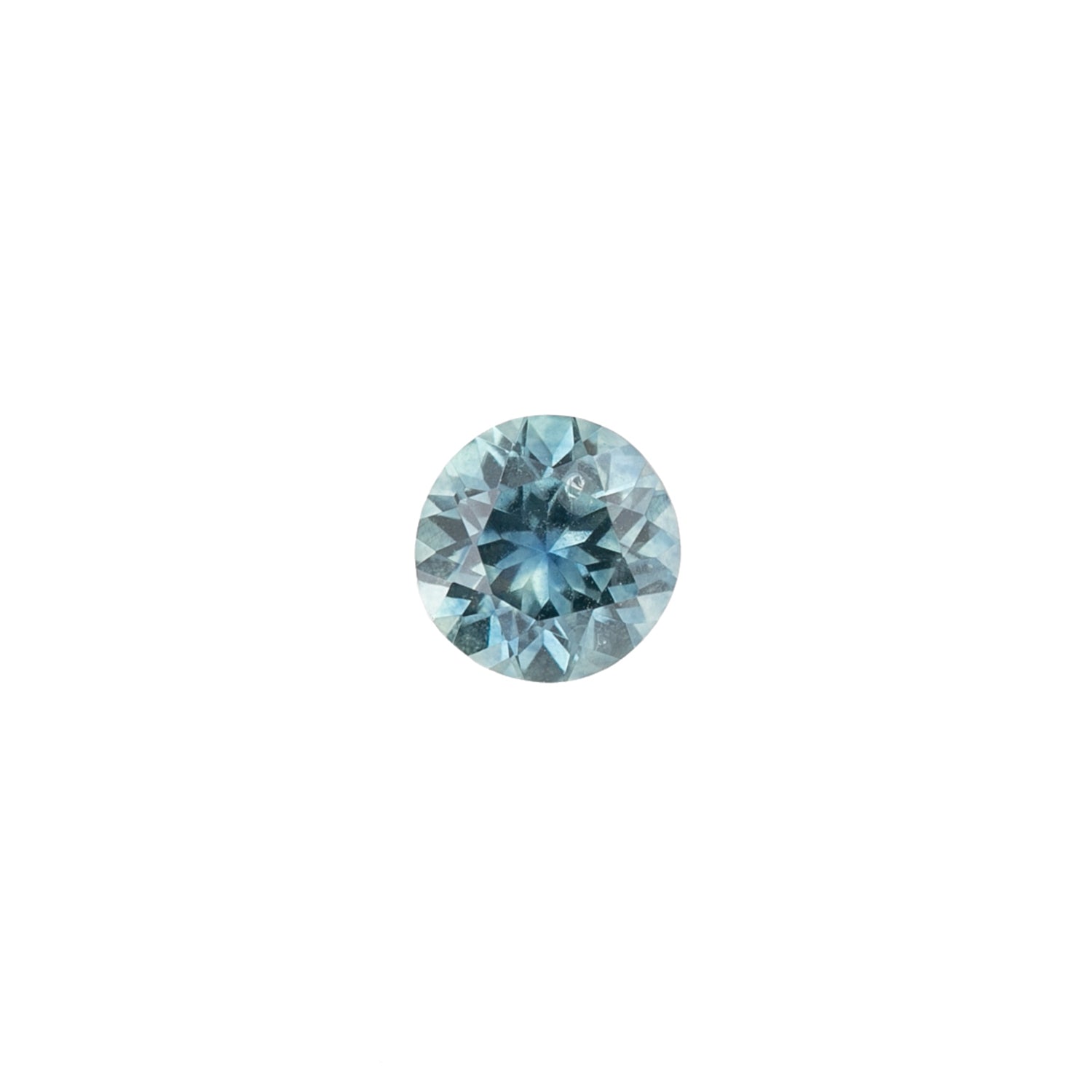 1.00ct Round Cut Teal Blue Montana Sapphire SR368