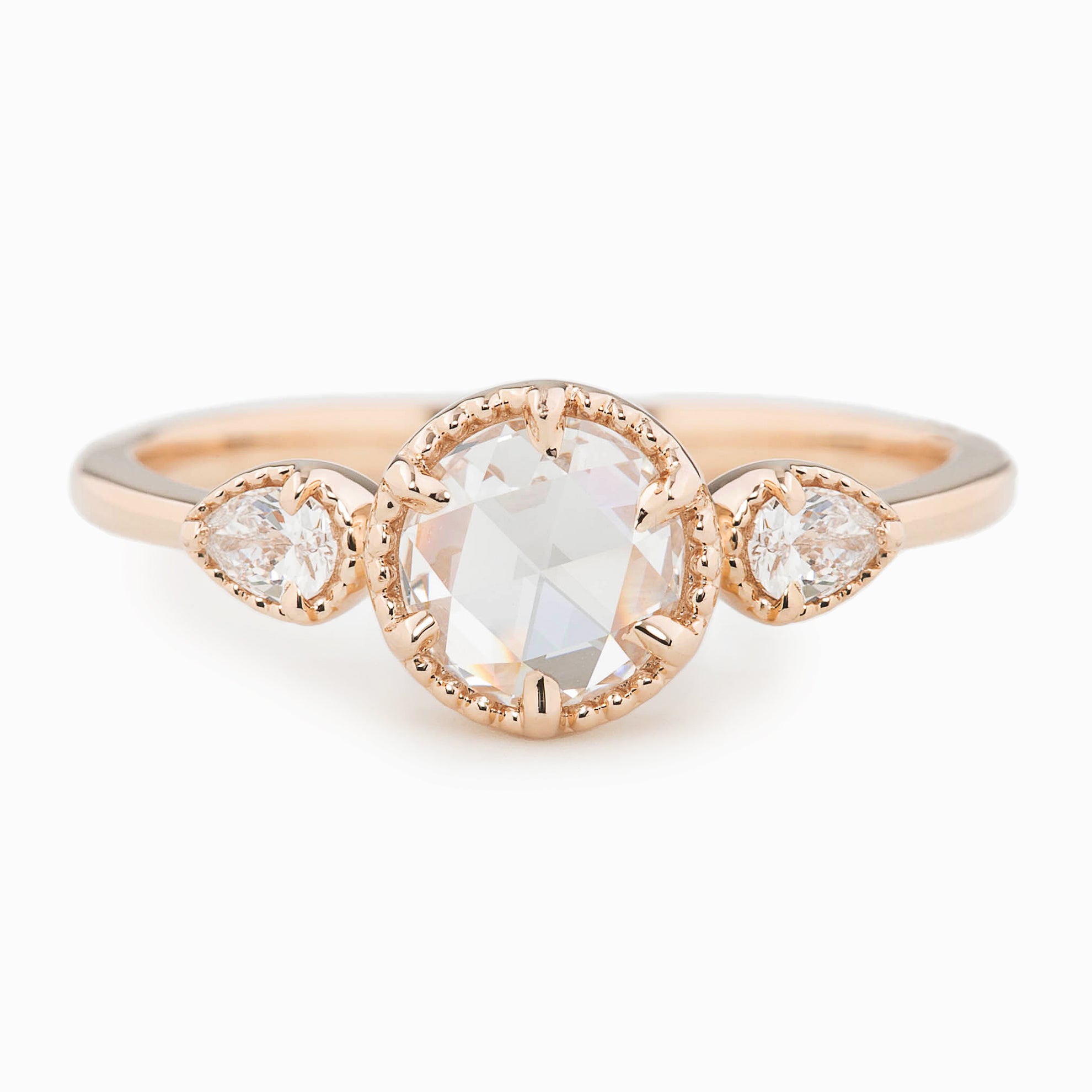 Diana Ring, Round Rose Cut Diamond