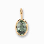 【一点もの】モンタナサファイア　ベゼルセットチャーム