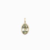 Bezel Set Charm Necklace, Montana Sapphire (Charm option)