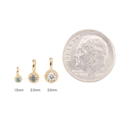 Dahlia Birthstone Charm 1.5mm