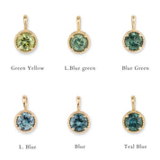 Dahlia 5.0mm Montana Sapphire Charm