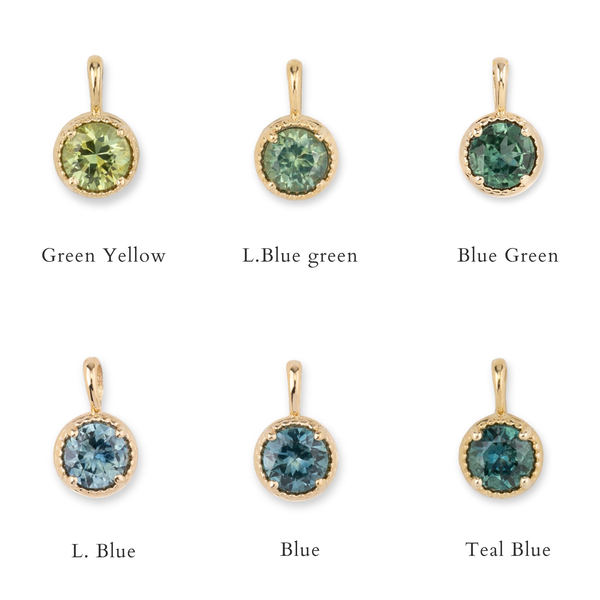 Dahlia 5.0mm Montana Sapphire Charm