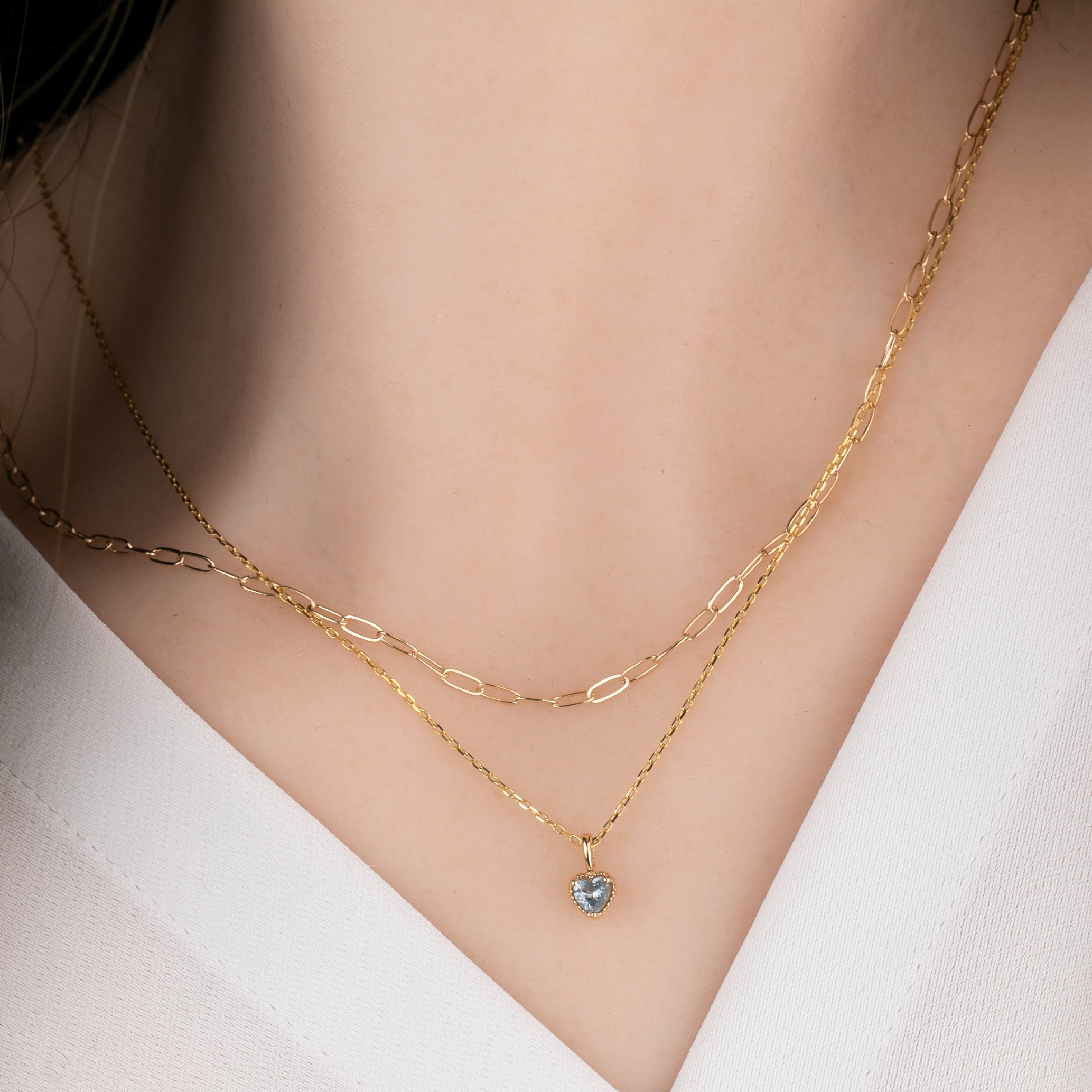 【一点もの】ハート型ピンクサファイアチャーム