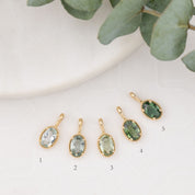 Dahlia Oval-Cut Sapphire Charm