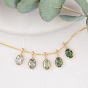 Dahlia Oval-Cut Sapphire Charm