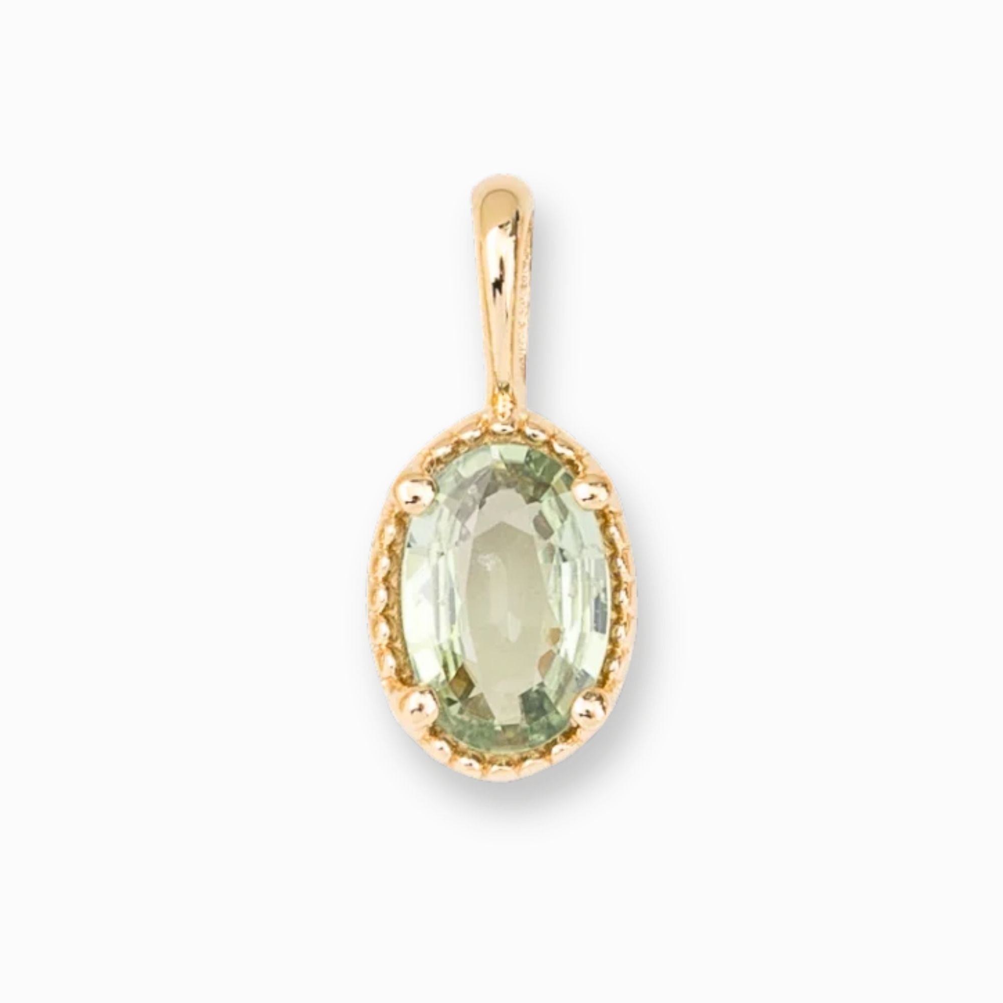 Dahlia Oval-Cut Sapphire Charm