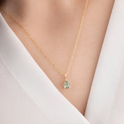 Dahlia Pear-Cut Madagascar Sapphire Charm