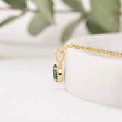 Dahlia Pear-Cut Montana Sapphire Charm